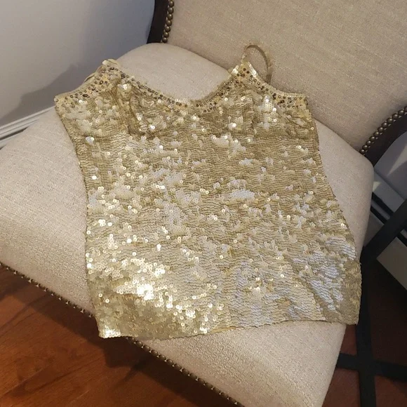 P.A.R.O.S.H. Sequin Top Size Large - Picture 3 of 5